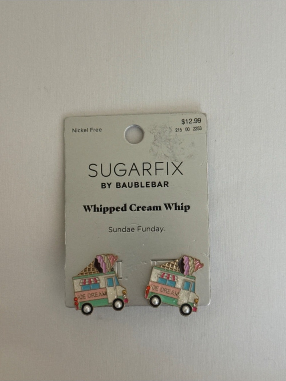Sugarfix by Baublebar Whipped Cream Whip Ice Cream Truck Earrings